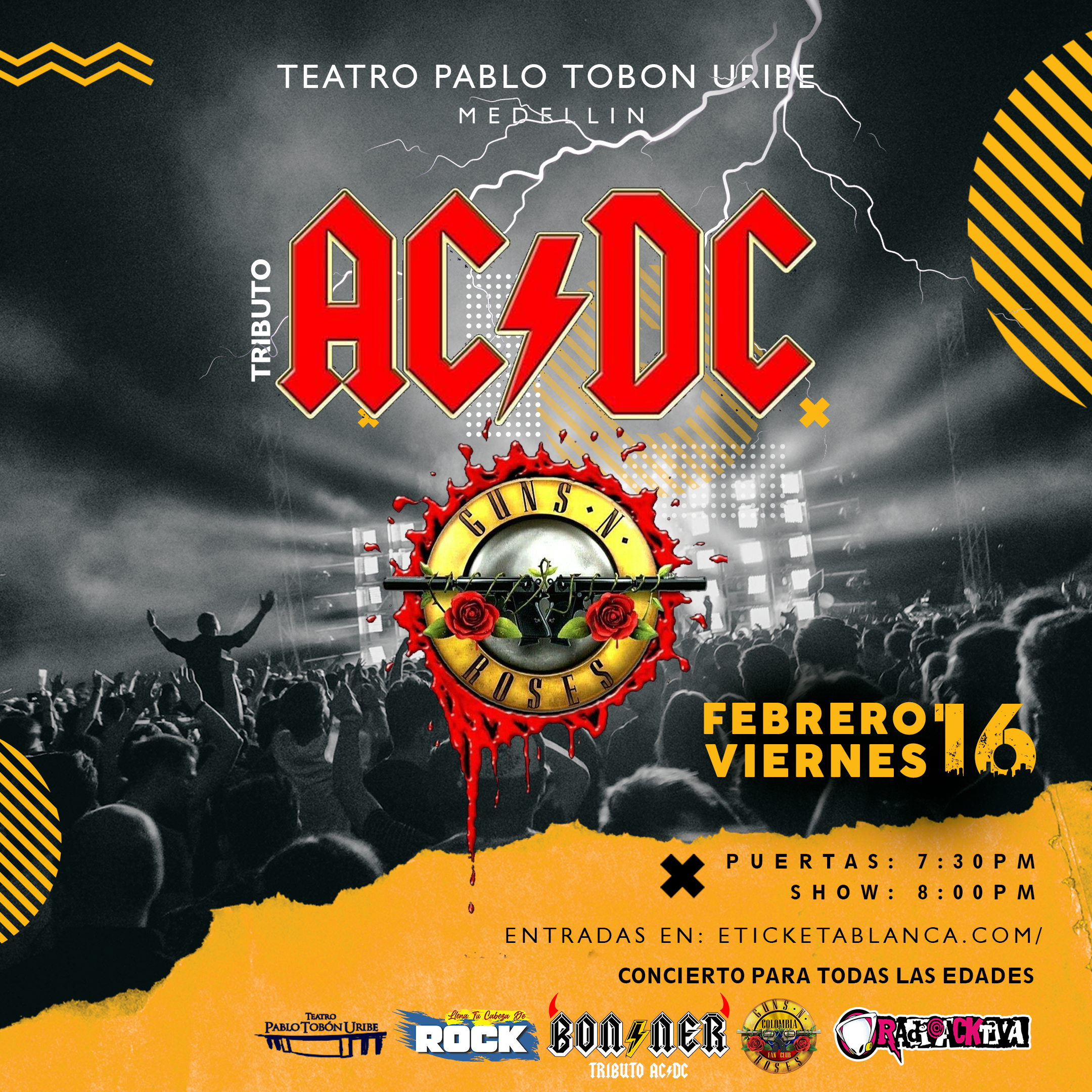 Tributo Guns n Roses y AC DC