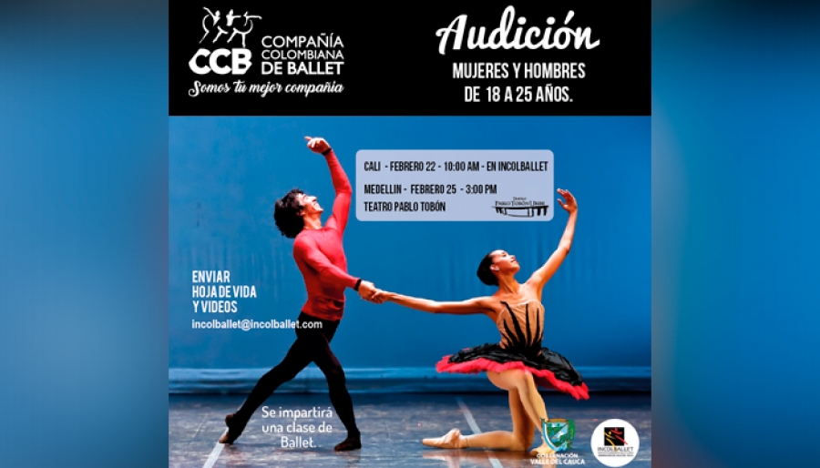 Audiciones para ballet - Compañía Colombiana de Danza Contemporánea